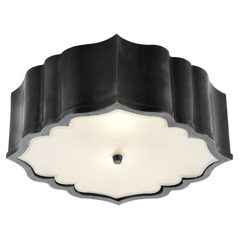 Balthazar Three Light Flush Mount in Gun Metal (268|AH 4025GM-FG)