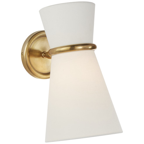 Clarkson One Light Wall Sconce in Hand-Rubbed Antique Brass (268|ARN 2008HAB-L)