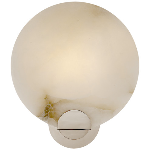 Iveala One Light Wall Sconce in Polished Nickel (268|ARN 2039PN-ALB)