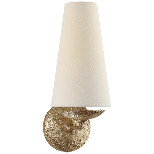 Fontaine One Light Wall Sconce in Gilded Plaster (268|ARN 2201GP-L)