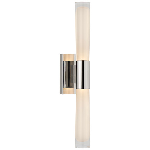 Brenta LED Wall Sconce in Polished Nickel (268|ARN 2473PN-CG)