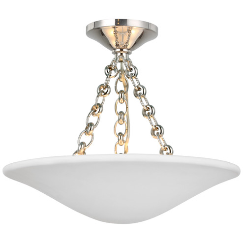 Mollino LED Semi Flush Mount in Polished Nickel (268|ARN 4425PN-PW)