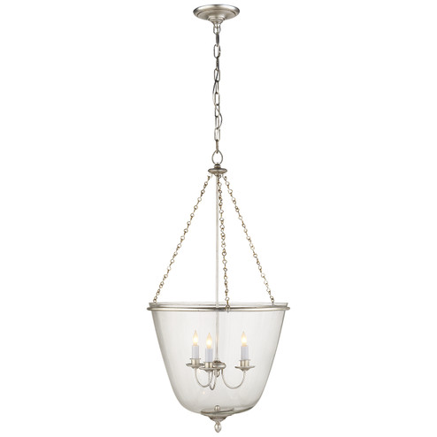 Pondview Three Light Lantern in Burnished Silver Leaf (268|ARN 5200BSL)