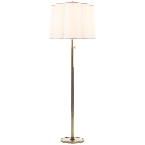 Simple Scallop One Light Floor Lamp in Soft Brass (268|BBL 1023SB-S)
