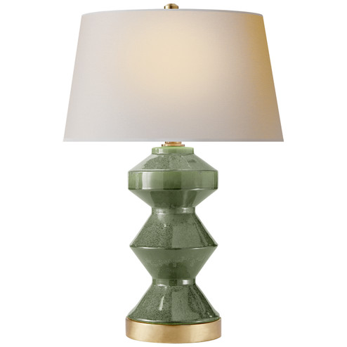 Weller One Light Table Lamp in Shellish Kiwi (268|CHA 8666SHK-NP)