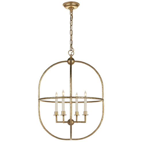 Desmond Cage Four Light Lantern in Gild (268|CHC 2224G)