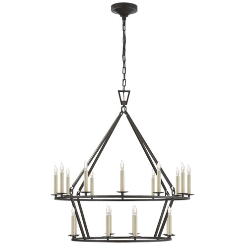 Darlana Ring 20 Light Chandelier in Aged Iron (268|CHC 5178AI)