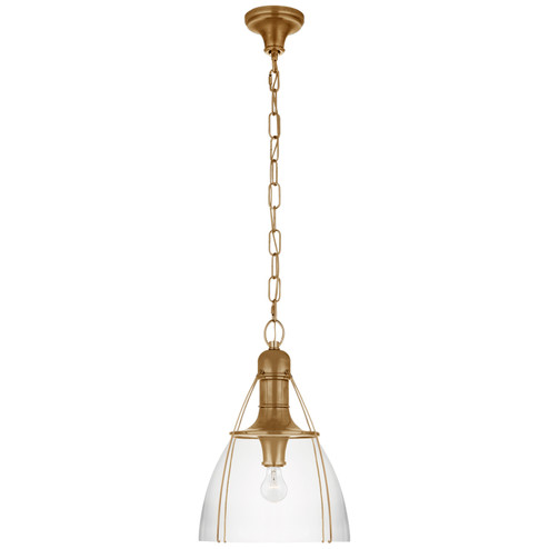 Prestwick One Light Pendant in Antique-Burnished Brass (268|CHC 5475AB-CG)