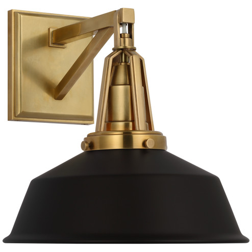 Layton LED Wall Sconce in Antique-Burnished Brass (268|CHD 2455AB-BLK)