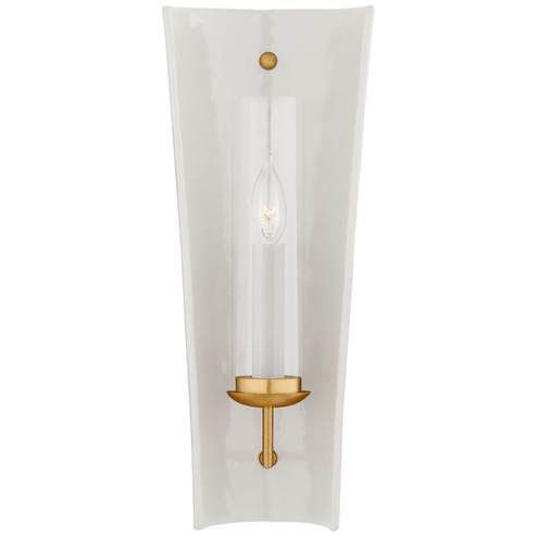 Downey One Light Wall Sconce in White and Gild (268|CHD 2606WHT)