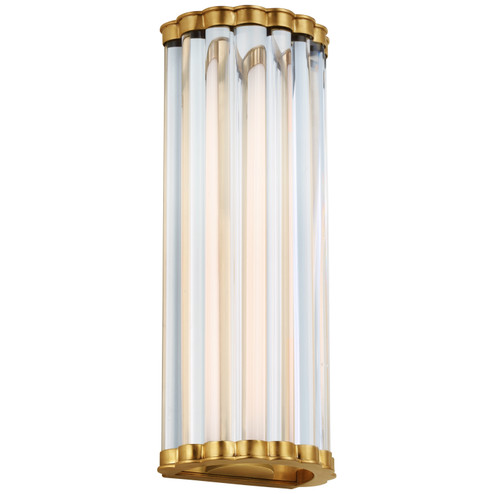 Kean LED Wall Sconce in Antique-Burnished Brass (268|CHD 2925AB-CG)