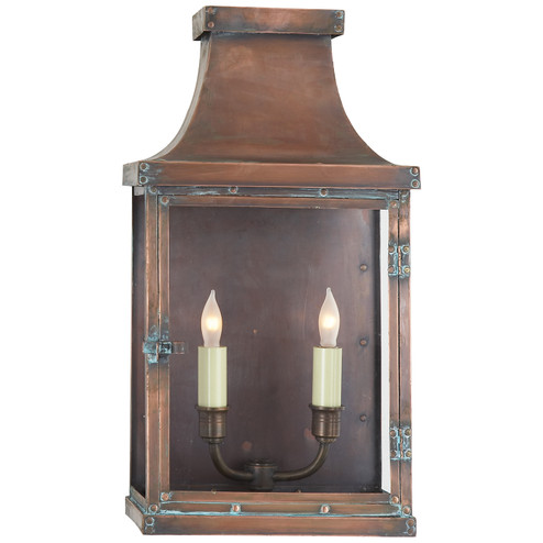 Bedford Two Light Wall Lantern in Natural Copper (268|CHO 2156NC)