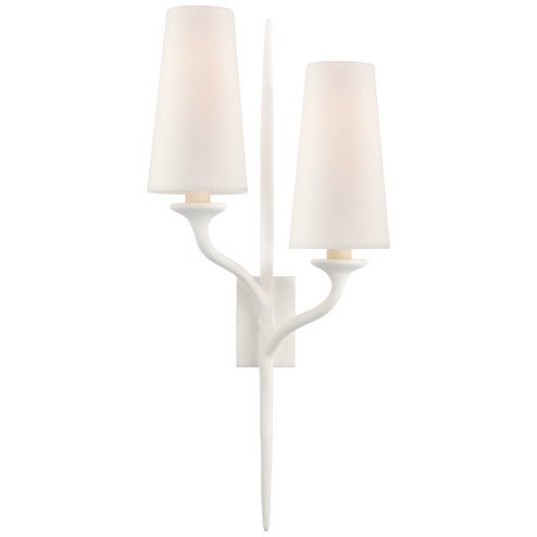 Iberia Two Light Wall Sconce in Plaster White (268|JN 2076PW-L)