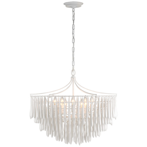 Vacarro LED Chandelier in Plaster White (268|JN 5130PW)