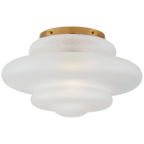 Tableau One Light Flush Mount in Antique-Burnished Brass (268|KW 4271AB-VG)