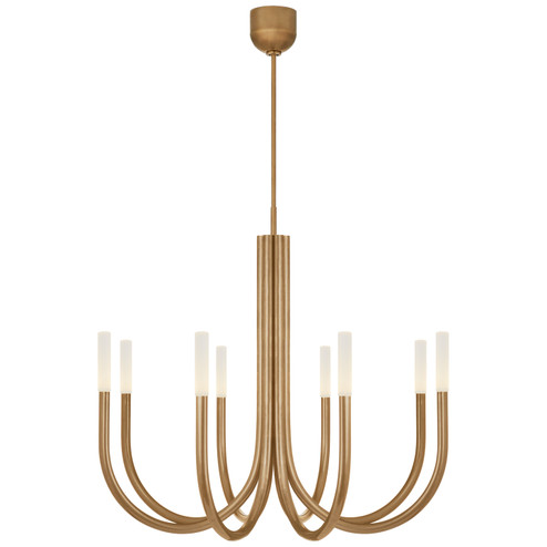 Rousseau LED Chandelier in Antique-Burnished Brass (268|KW 5581AB-EC)