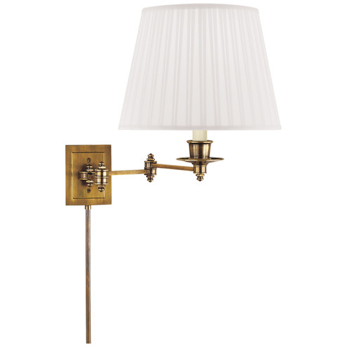 Swing Arm Sconce One Light Swing Arm Wall Lamp in Hand-Rubbed Antique Brass (268|S 2000HAB-S)