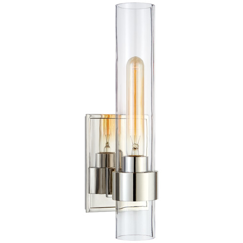 Presidio One Light Wall Sconce in Polished Nickel (268|S 2165PN-CG)