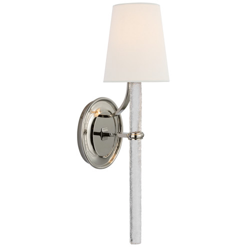 Abigail LED Wall Sconce in Polished Nickel and Clear Wavy Glass (268|S 2325PN/CWG-L)