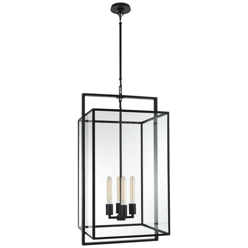 Halle Four Light Lantern in Aged Iron (268|S 5193AI-CG)