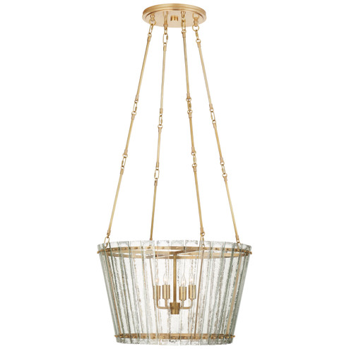 Cadence Four Light Chandelier in Hand-Rubbed Antique Brass (268|S 5653HAB-AM)