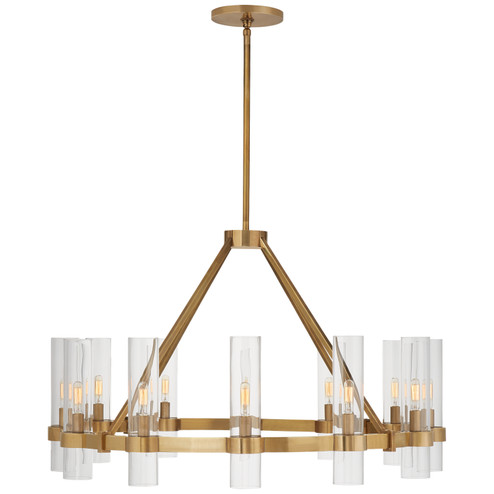 Presidio 12 Light Chandelier in Hand-Rubbed Antique Brass (268|S 5680HAB-CG) Presidio 12 Light Chandelier in Hand-Rubbed Antique Brass (268|S 5680HAB-CG)