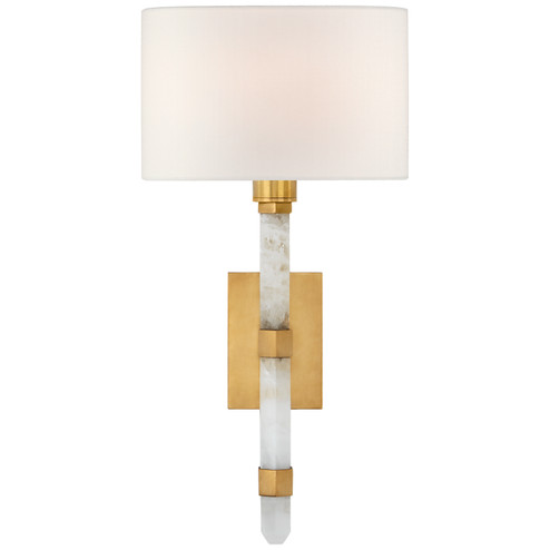 Adaline One Light Wall Sconce in Antique-Burnished Brass (268|SK 2902AB/Q-L)