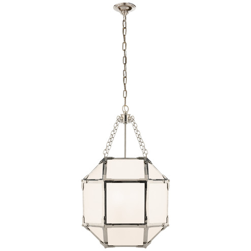Morris Three Light Lantern in Polished Nickel (268|SK 5008PN-WG)