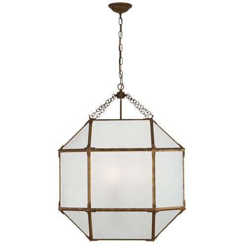 Morris Three Light Lantern in Gilded Iron (268|SK 5010GI-FG)