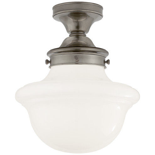 Edmond One Light Flush Mount in Antique Nickel (268|SL 4121AN-WG)
