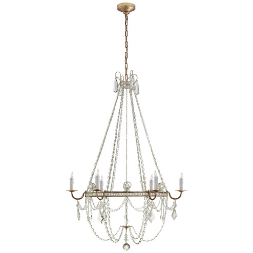 Sharon Six Light Chandelier in Gilded Iron (268|SP 5031GI-CG)