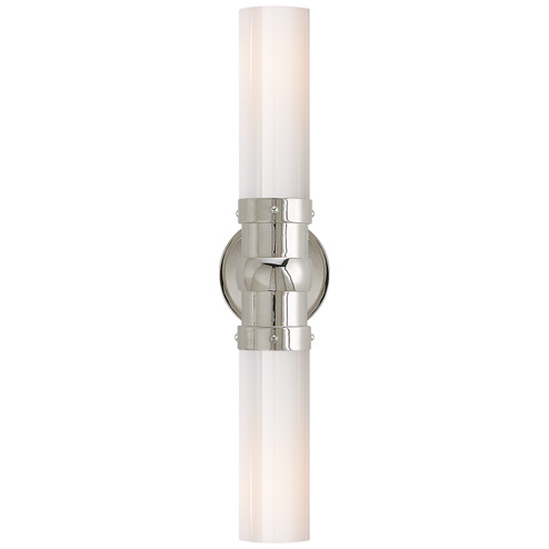 Graydon Bath Light Two Light Bath Sconce in Polished Nickel (268|TOB 2186PN-WG)