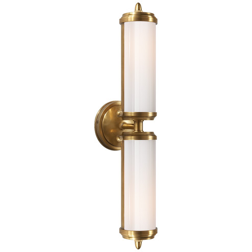 Merchant Two Light Bath Sconce in Hand-Rubbed Antique Brass (268|TOB 2207HAB-WG)