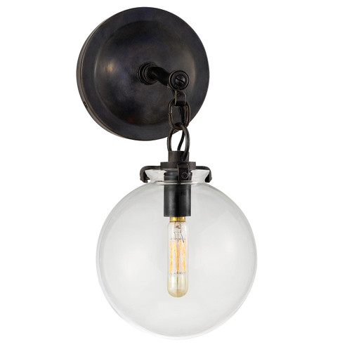 Katie Globe One Light Wall Sconce in Bronze (268|TOB 2225BZ/G4-CG)