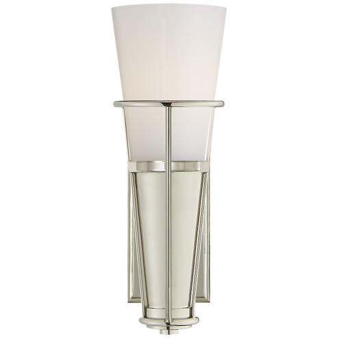 Robinson One Light Wall Sconce in Polished Nickel (268|TOB 2751PN-WG)