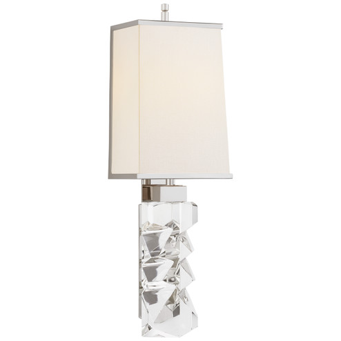 Argentino Two Light Wall Sconce in Crystal and Polished Nickel (268|TOB 2950CG/PN-L/PN)