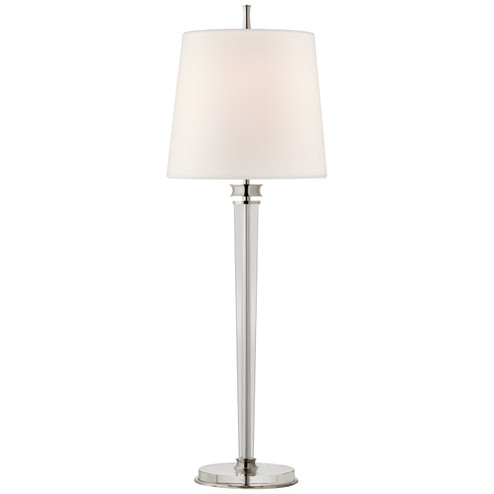 Lyra One Light Buffet Lamp in Polished Nickel and Crystal (268|TOB 3943PN-L)