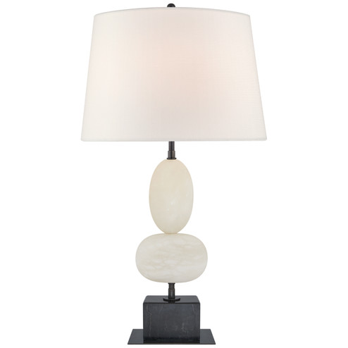 Dani One Light Table Lamp in Alabaster and Black Marble (268|TOB 3980ALB/BM-L)