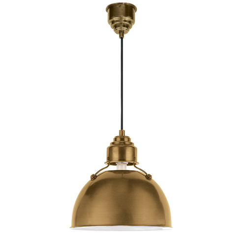 Eugene One Light Pendant in Hand-Rubbed Antique Brass (268|TOB 5012HAB)