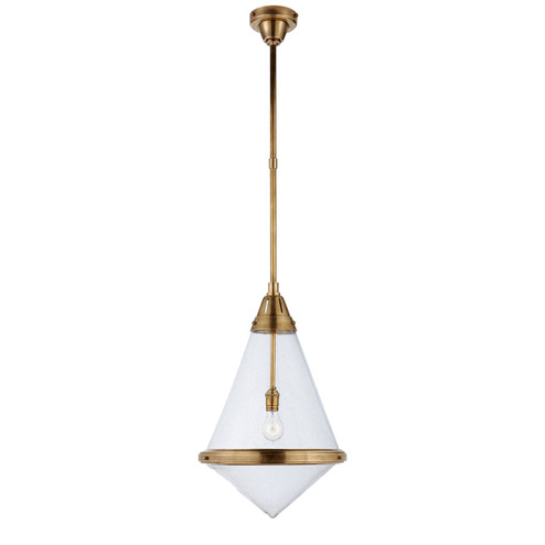 Gale One Light Pendant in Hand-Rubbed Antique Brass (268|TOB 5156HAB-SG)