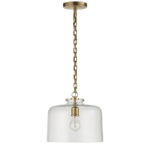 Katie Dome One Light Pendant in Hand-Rubbed Antique Brass (268|TOB 5226HAB/G5-CG)