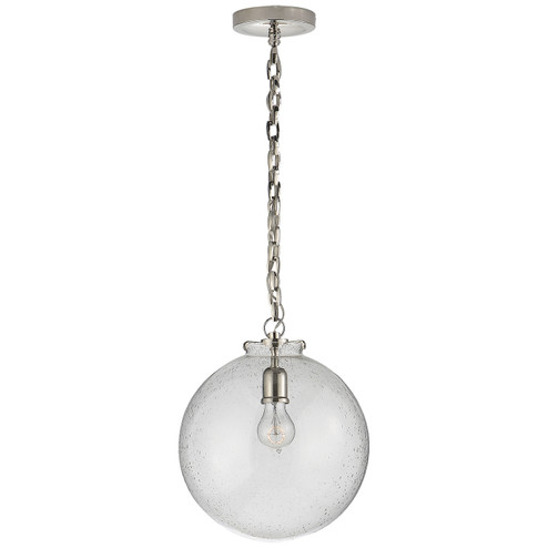 Katie Globe One Light Pendant in Polished Nickel (268|TOB 5226PN/G4-SG)