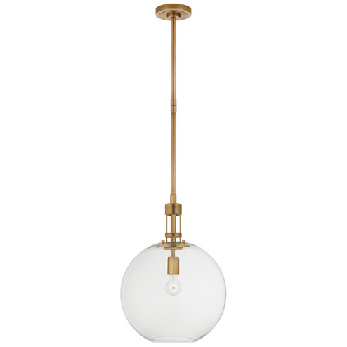 Gable2 One Light Pendant in Hand-Rubbed Antique Brass (268|TOB 5430HAB-CG)