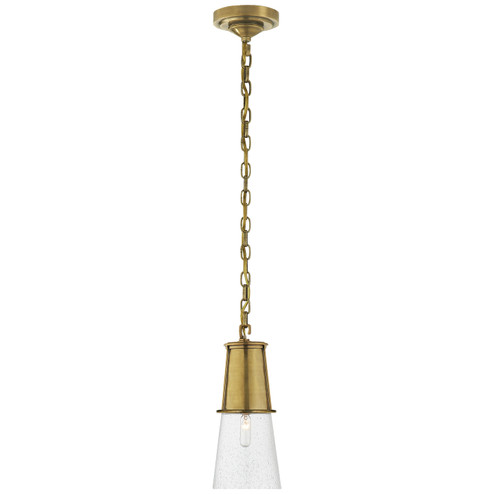 Robinson One Light Pendant in Hand-Rubbed Antique Brass (268|TOB 5751HAB-SG)