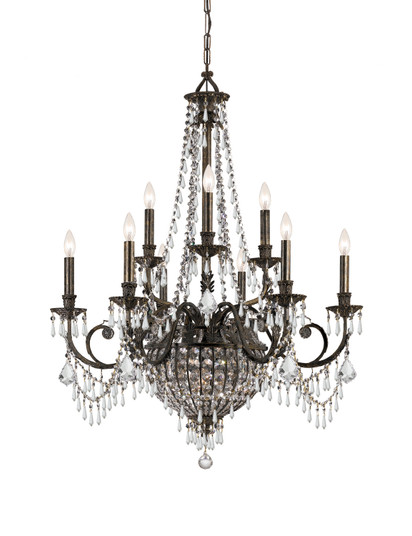 Vanderbilt 12 Light Chandelier in English Bronze (60|5168-EB-CL-MWP)