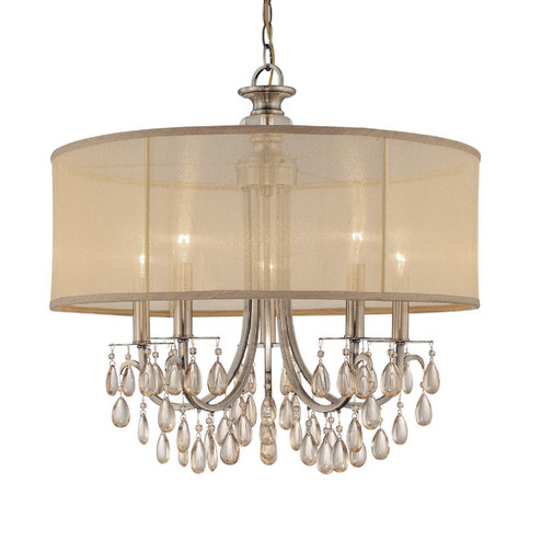 Hampton Five Light Chandelier in Antique Brass (60|5625-AB)