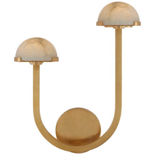 Pedra LED Wall Sconce in Antique-Burnished Brass (268|KW 2624AB-ALB)