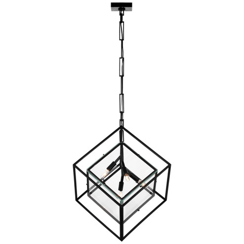 Cubed LED Pendant in Aged Iron (268|KW 5024AI-CG)