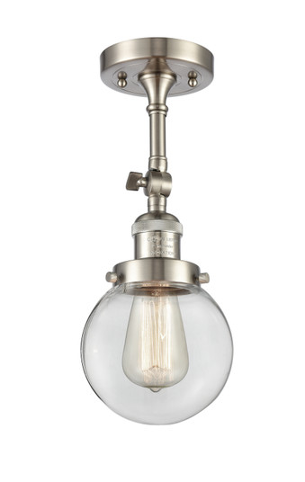 Franklin Restoration LED Semi-Flush Mount in Brushed Satin Nickel (405|201F-SN-G202-6-LED)