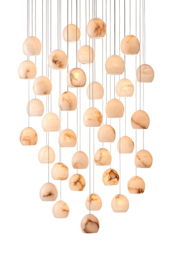 Lazio 36 Light Pendant in White/Silver (142|9000-0901)